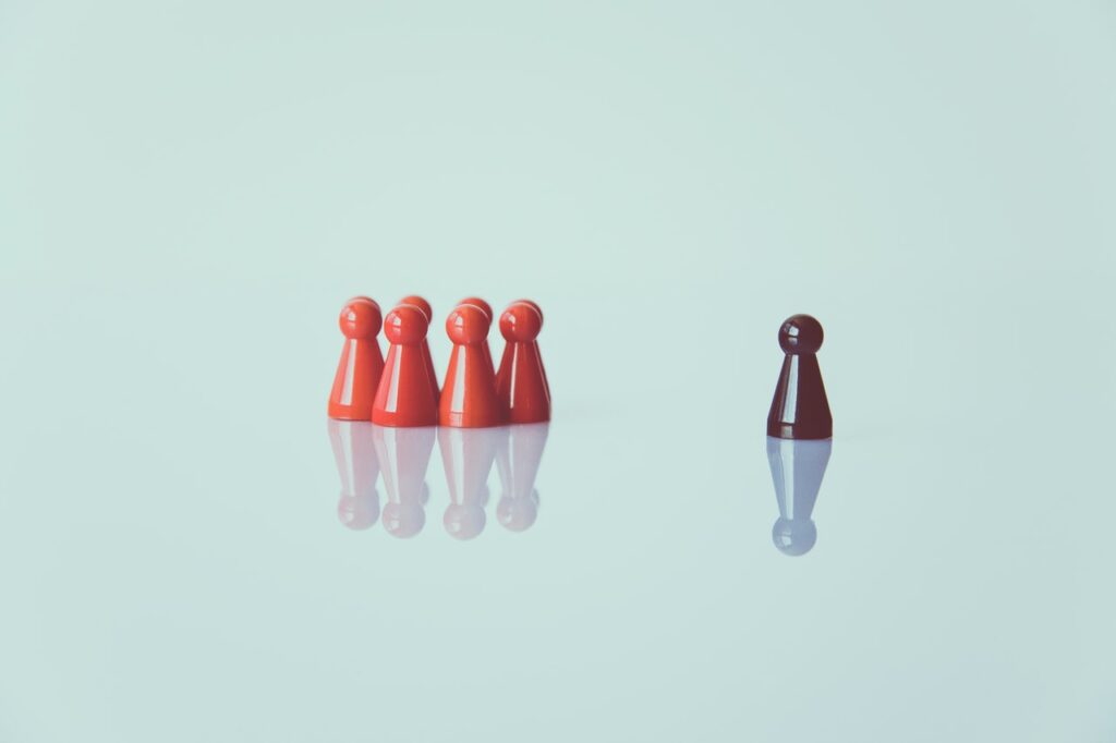 picture showing how to stand out
