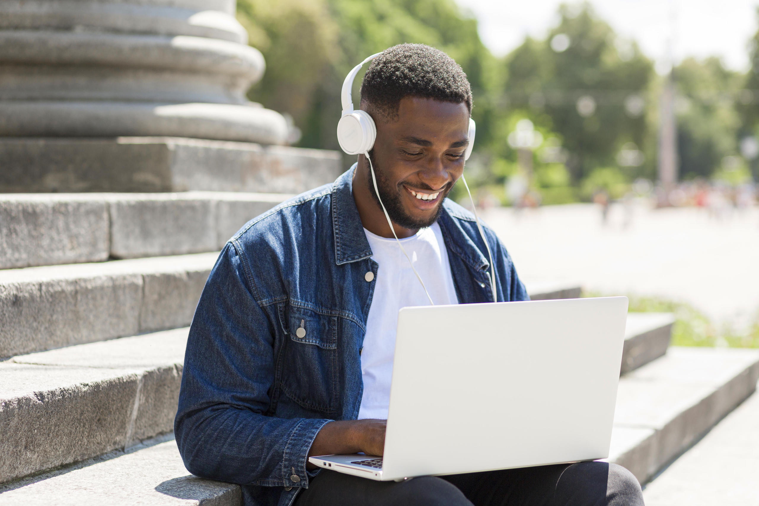 Person Building a One Page Website