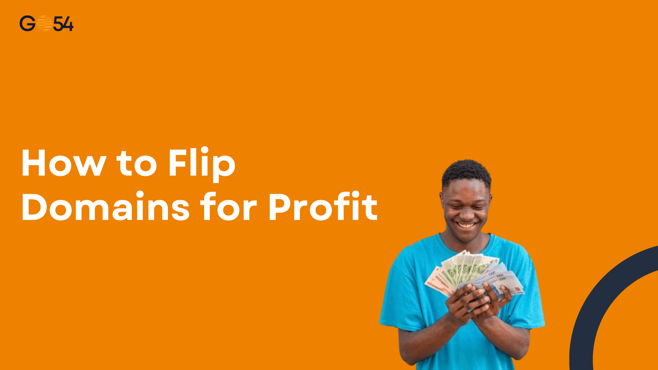 Person with Money Made from Flipping Domains